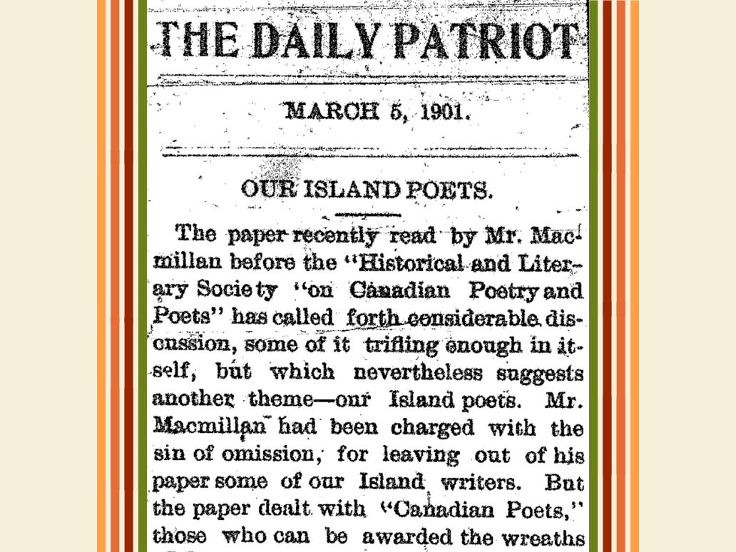 “Our Island Poets” (1901)